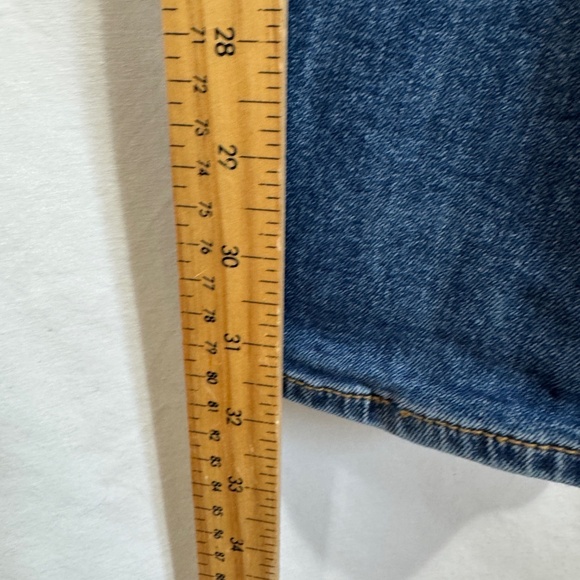 True Religion Jeans Mens Size 34 Blue Rocco Relaxed Skinny Denim Distressed - Picture 8 of 11